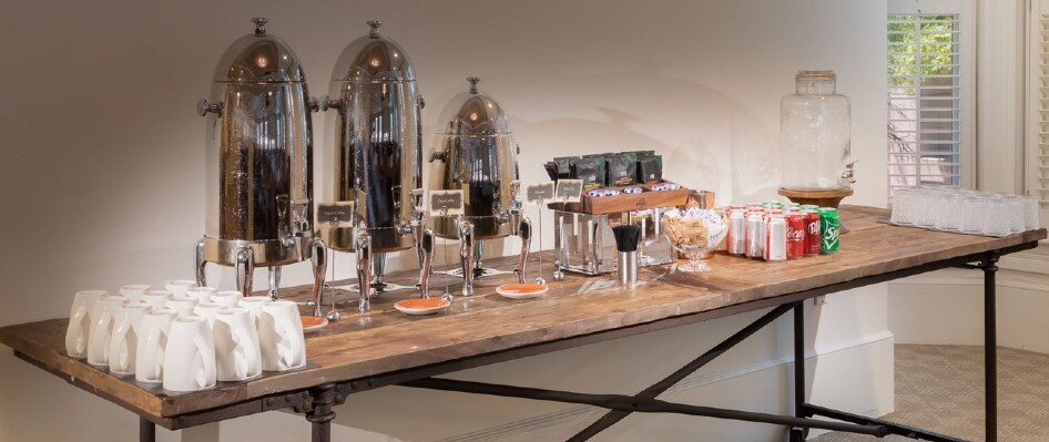 Hotel Valencia Riverwalk Meeting Space Coffee Set up