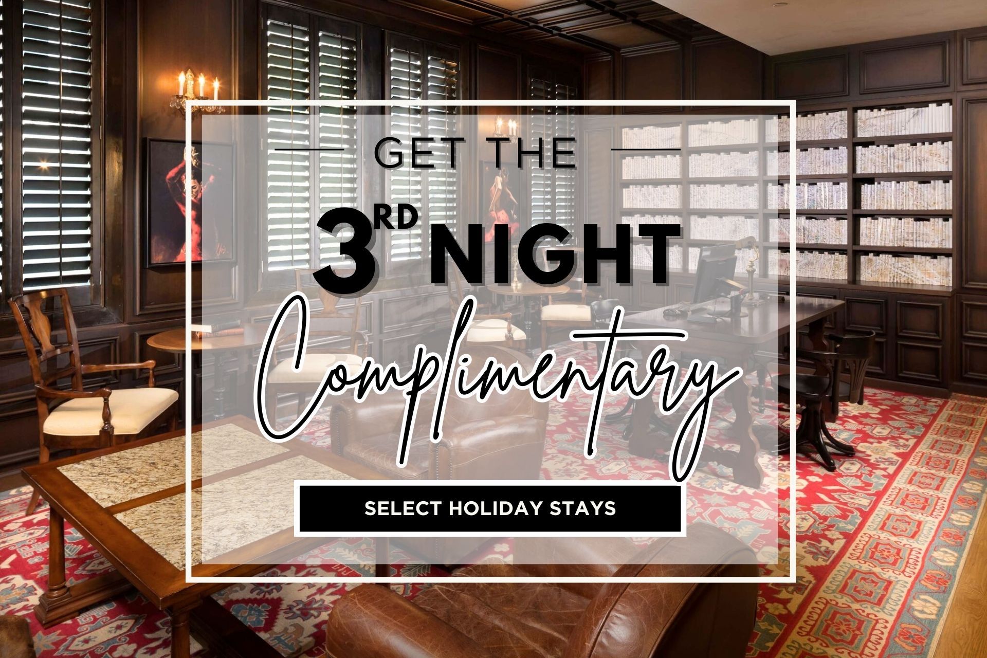 Enjoy a complimentary night when you stay three nights or more for Independence Day.